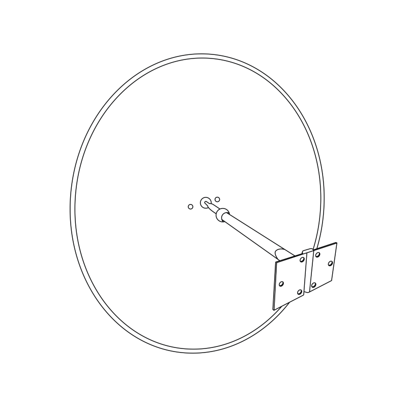 Single-arm telescoping bracket backing drawing